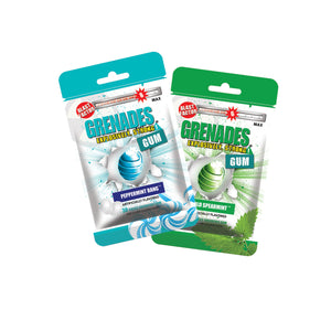 !! PROMO SPECIAL !! Grenades Strong Mint Gum - BUY 1 GET 1 FREE, 60 pcs; 50% SAVINGS - Chose your Flavors