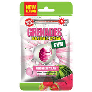 Grenades Gum  Powerful Mint Chewing Gum