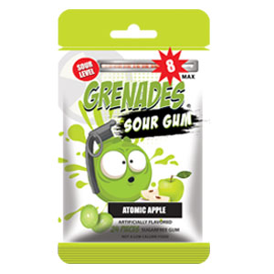 Grenades Gum SOURS - Atomic Apple 24pcs